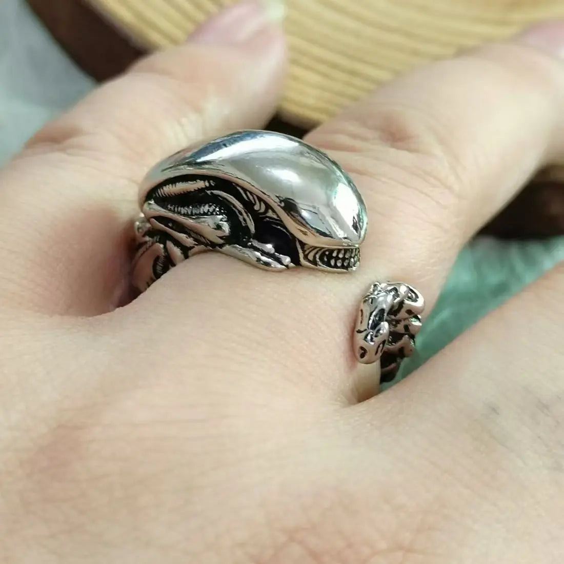 Bague Vintage Alien Homme